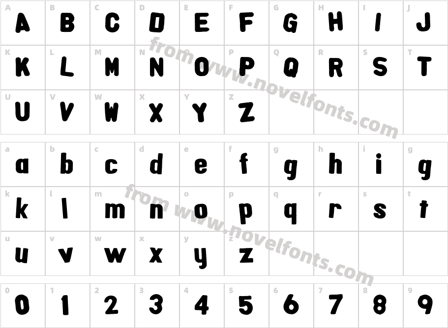 AlphaFridgeMagnetsCharacter Map