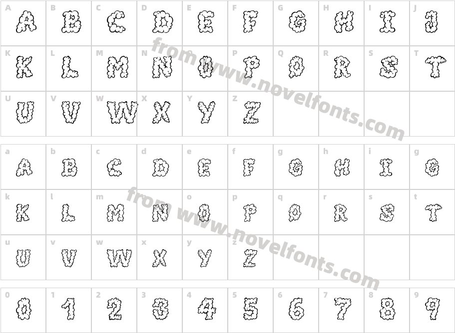 AlphaSmokeCharacter Map