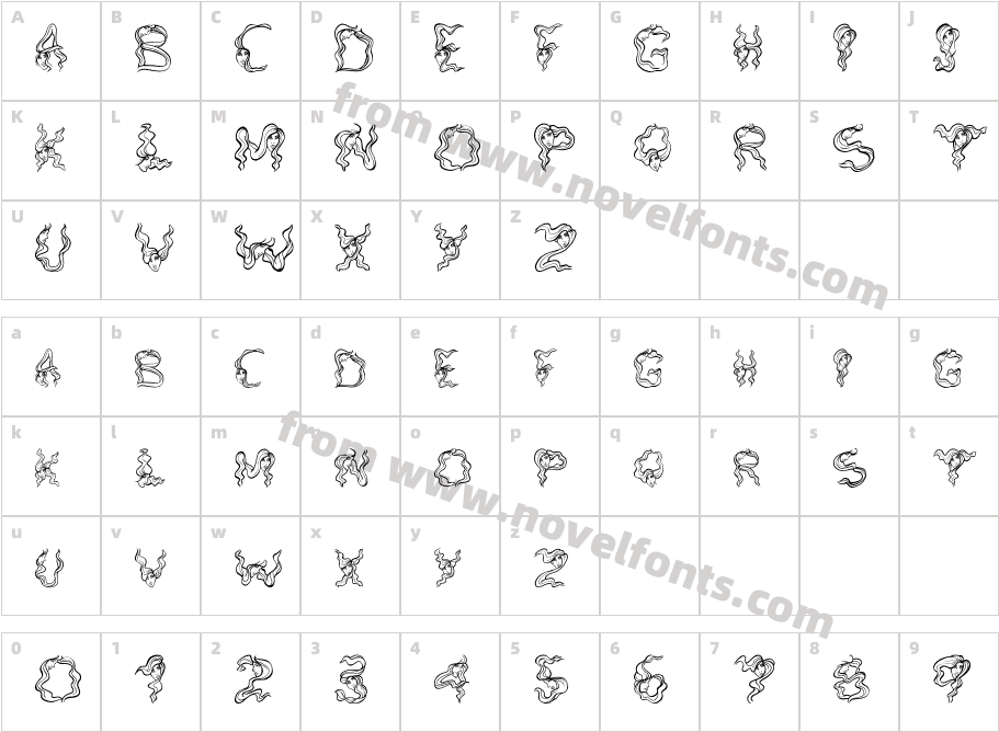 AlphaWomanHairCharacter Map