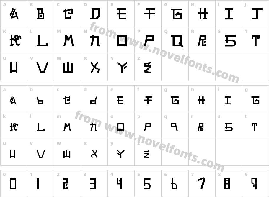 Alphabet SNK by PMPEPSCharacter Map