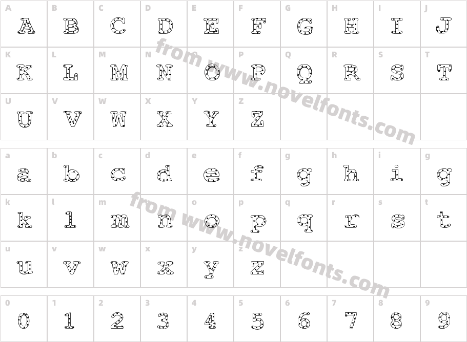 AlphabeticSprinklesLightCharacter Map