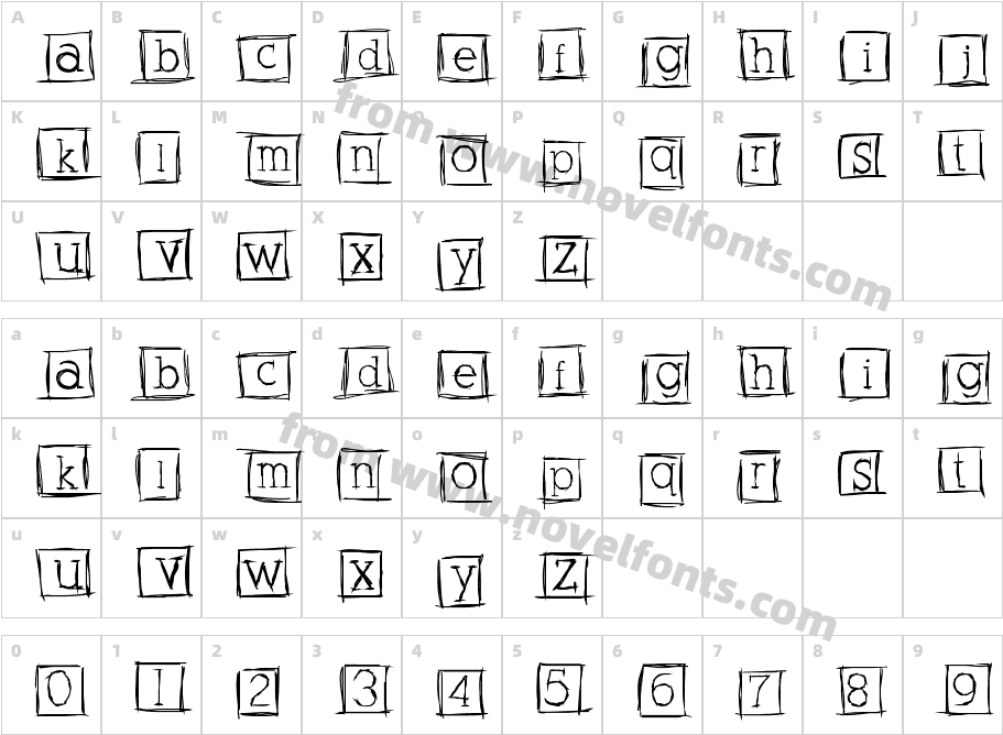 AlphabitsSquaredCharacter Map