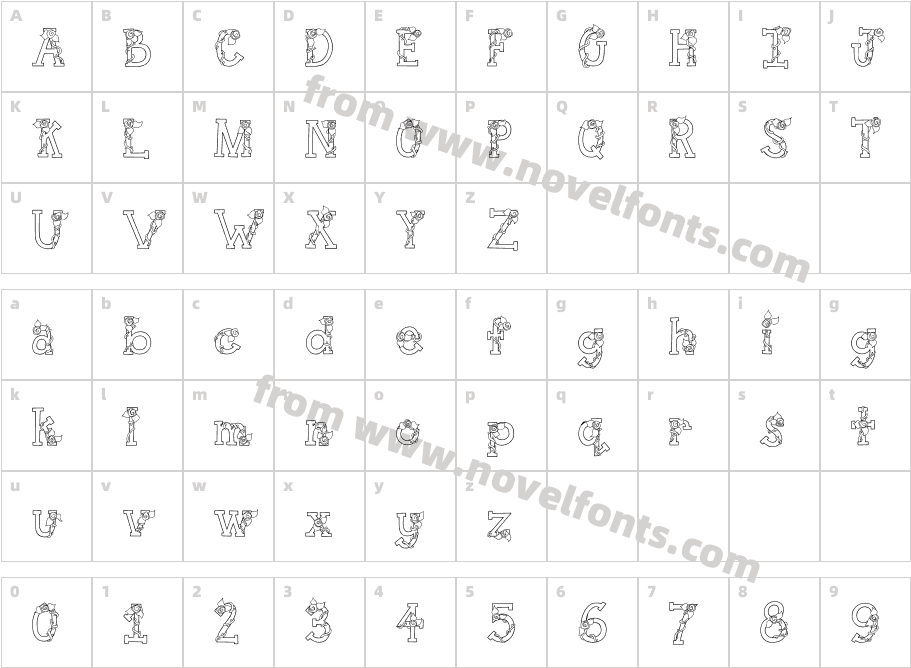 CK Wedding RoseCharacter Map