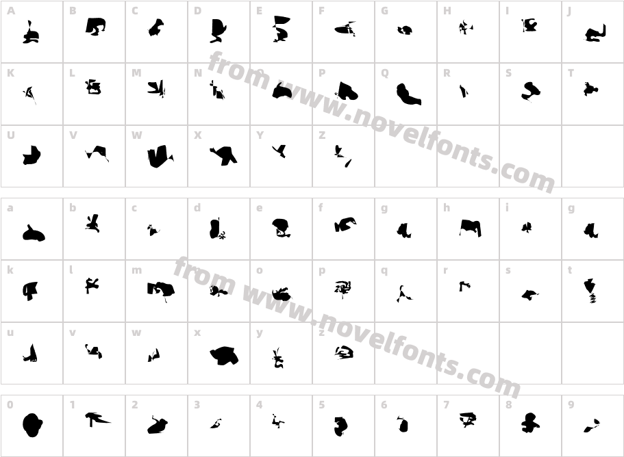 AlpinaCharacter Map