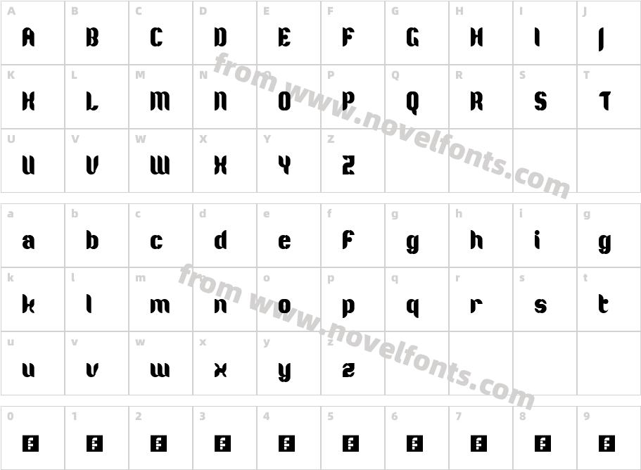 Alter Ego RegularCharacter Map