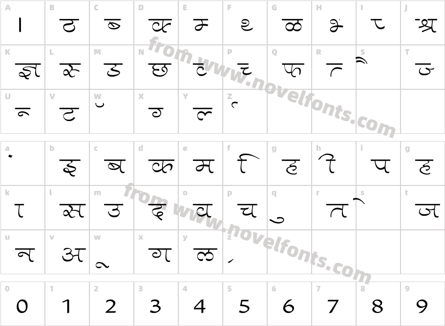 Aman WideCharacter Map