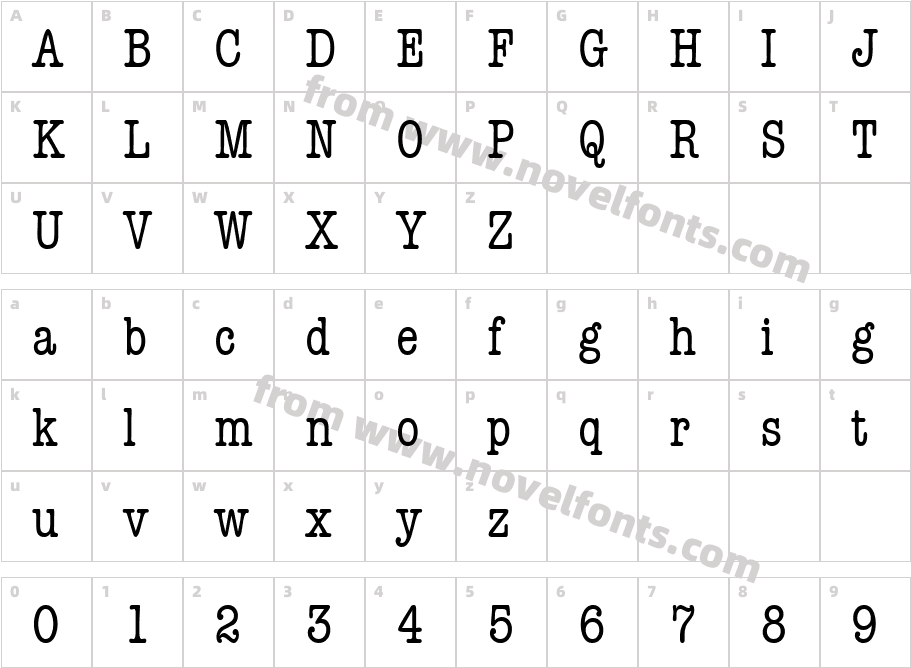 AmerTypeCndCharacter Map