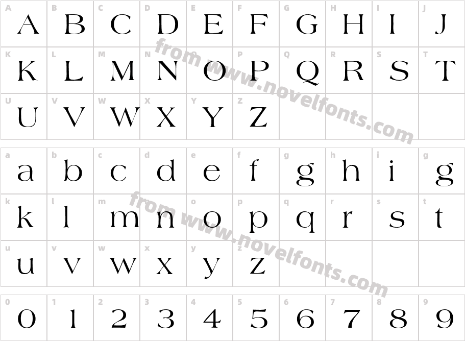 AmiDB NormalCharacter Map