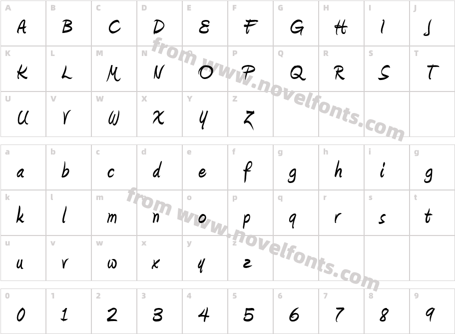 Amienne-BoldCharacter Map