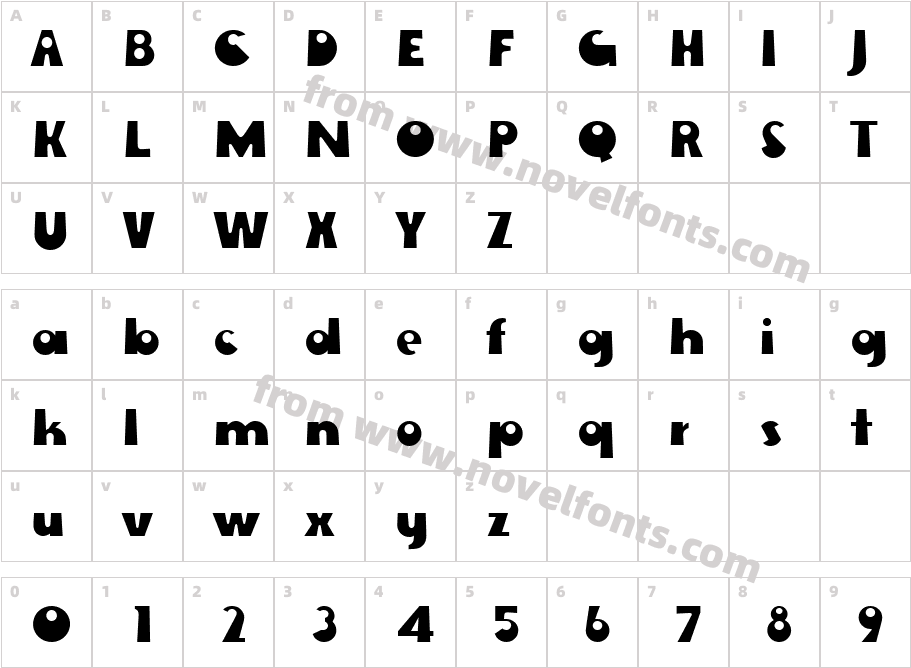 906-CAI978Character Map