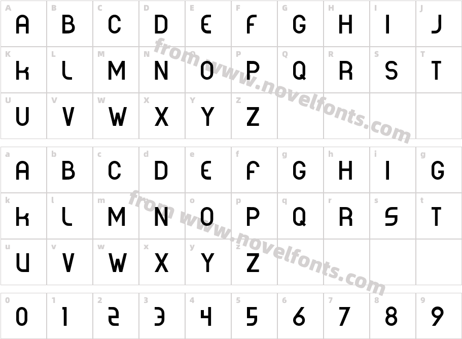 CORPOREACharacter Map