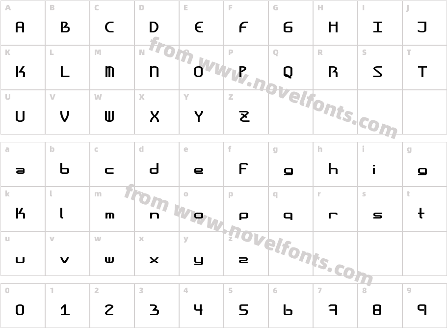 AmplitudesBoldShortCharacter Map