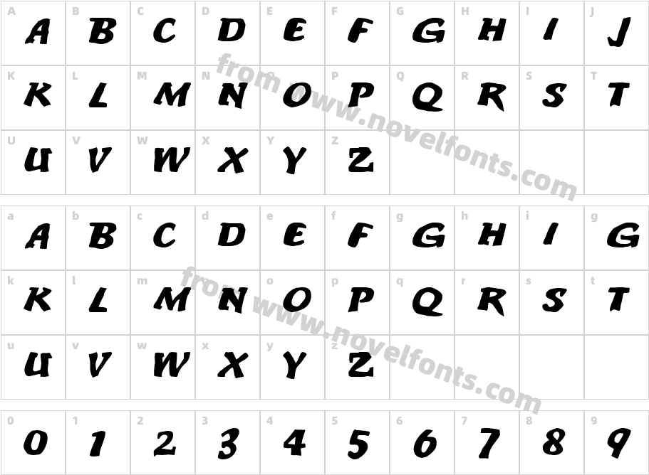 An ode to nooneCharacter Map