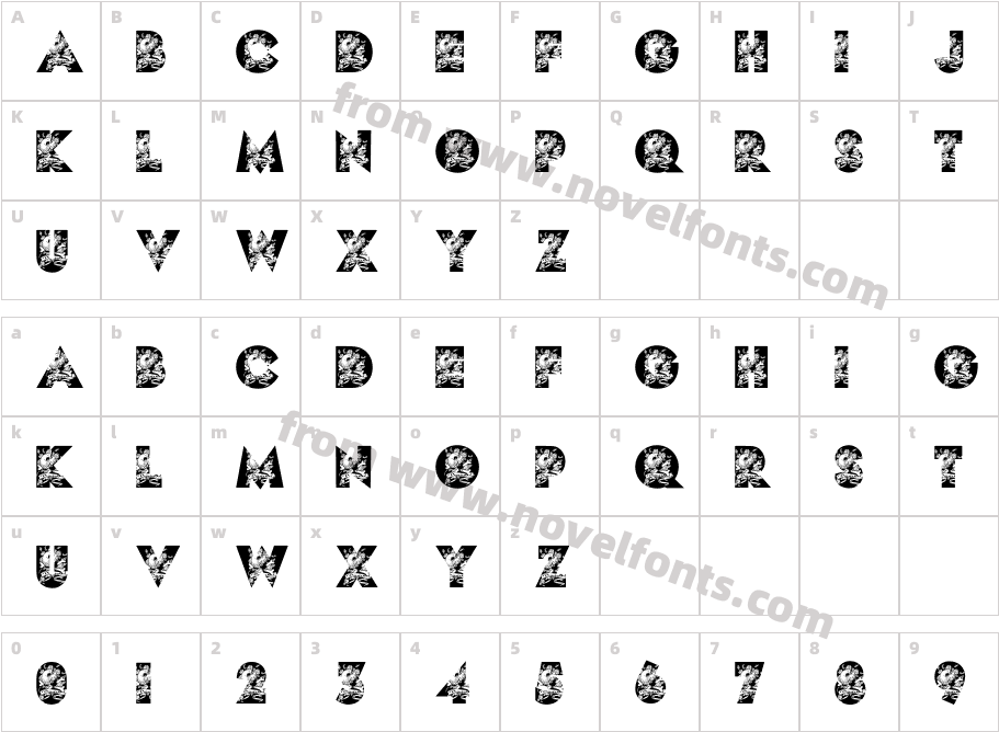 CROSSBONES PERSONAL USE BoldCharacter Map