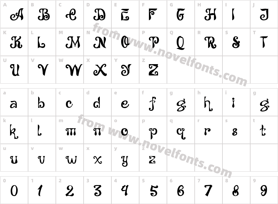 AnazuraCharacter Map