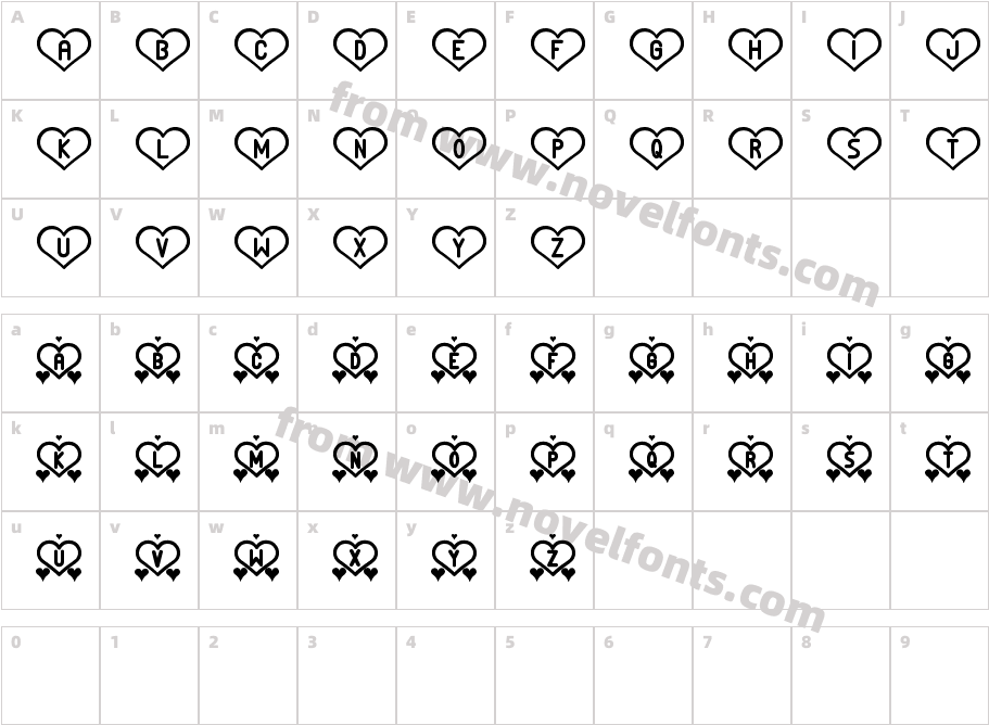 And Love stCharacter Map