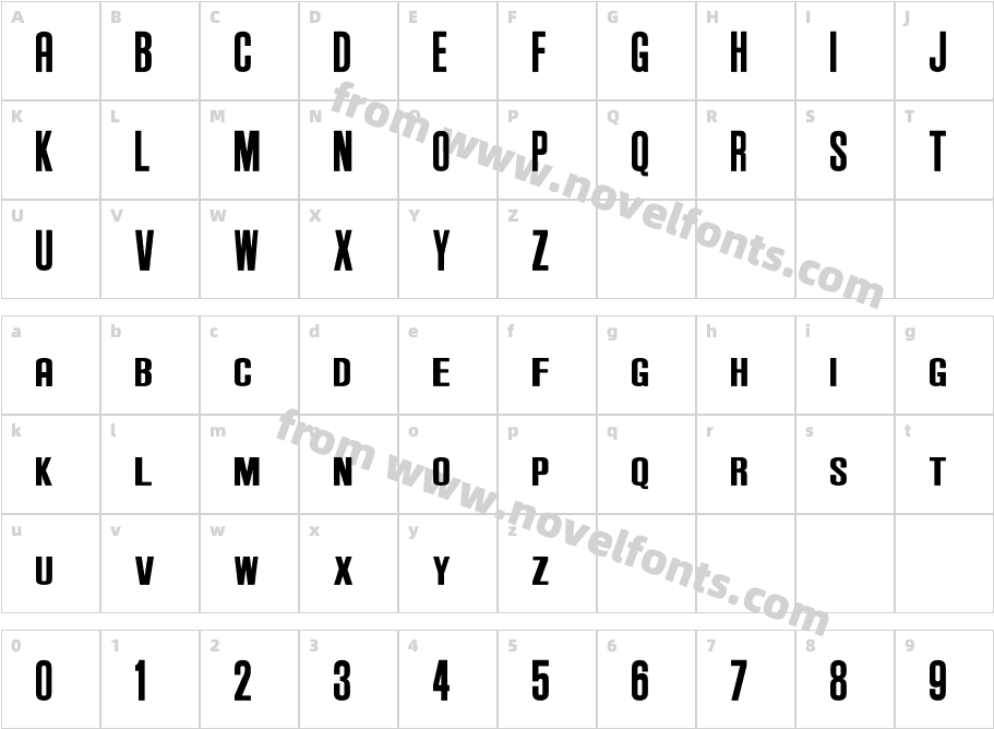 Anderson SupercarCharacter Map