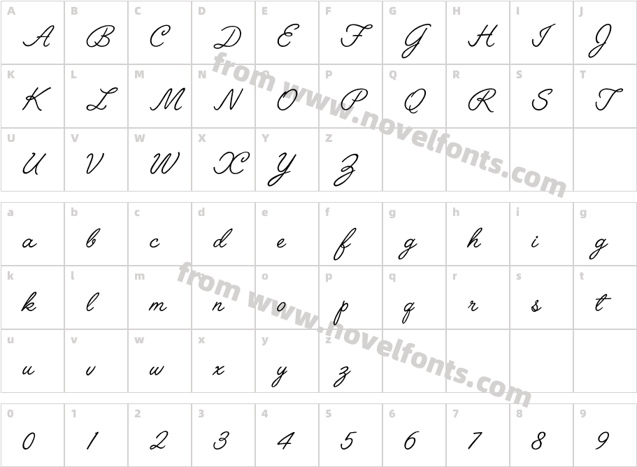 AngelfaceCharacter Map