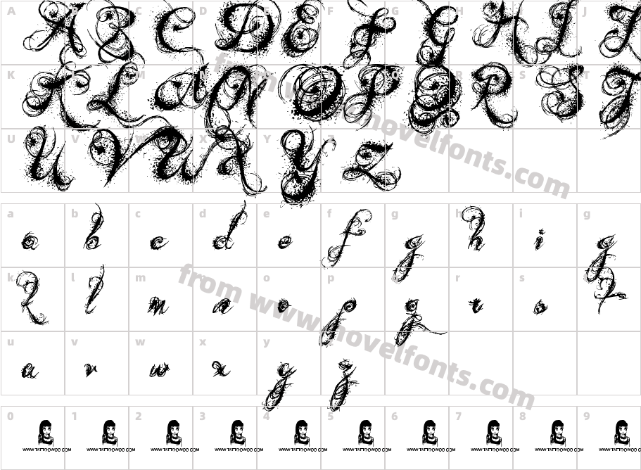 Angels MessageCharacter Map