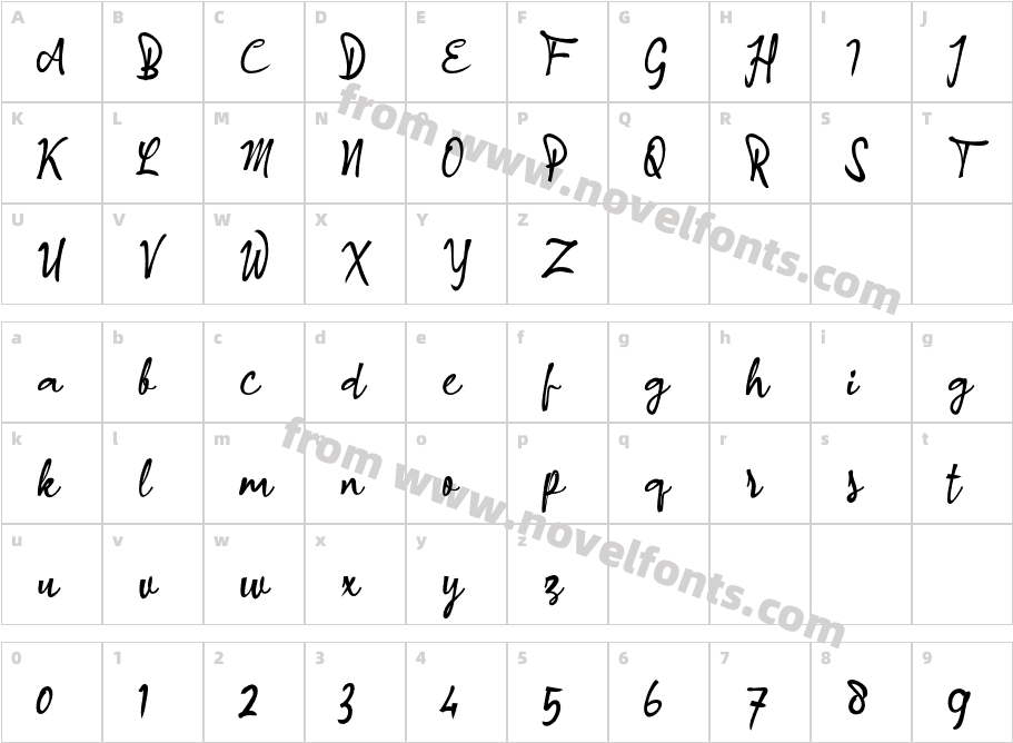 Angkanya Sebelas_Character Map