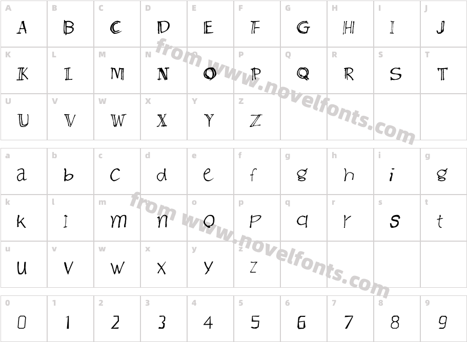 CRU-Sutthichai-hand-writenCharacter Map