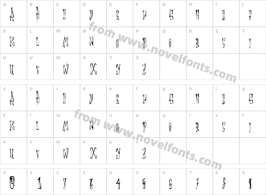 AnimalCrackerCharacter Map