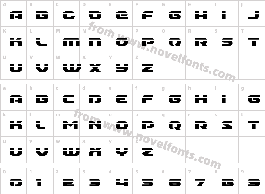 Annapolis LaserCharacter Map