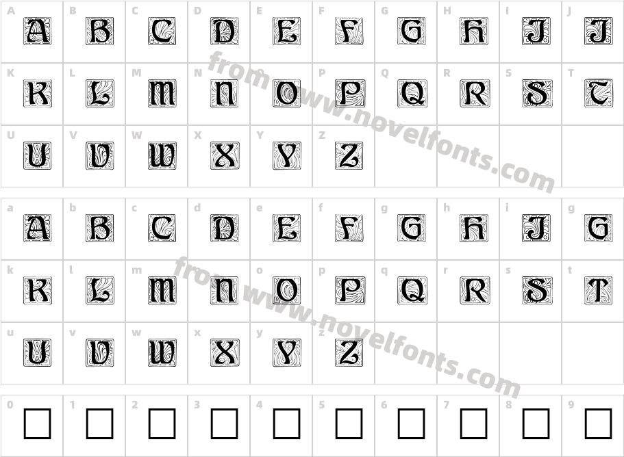 Anne-Stone RegularCharacter Map