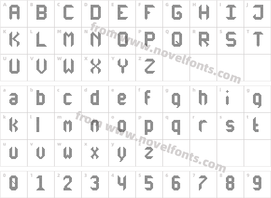 Another X Display tfbCharacter Map