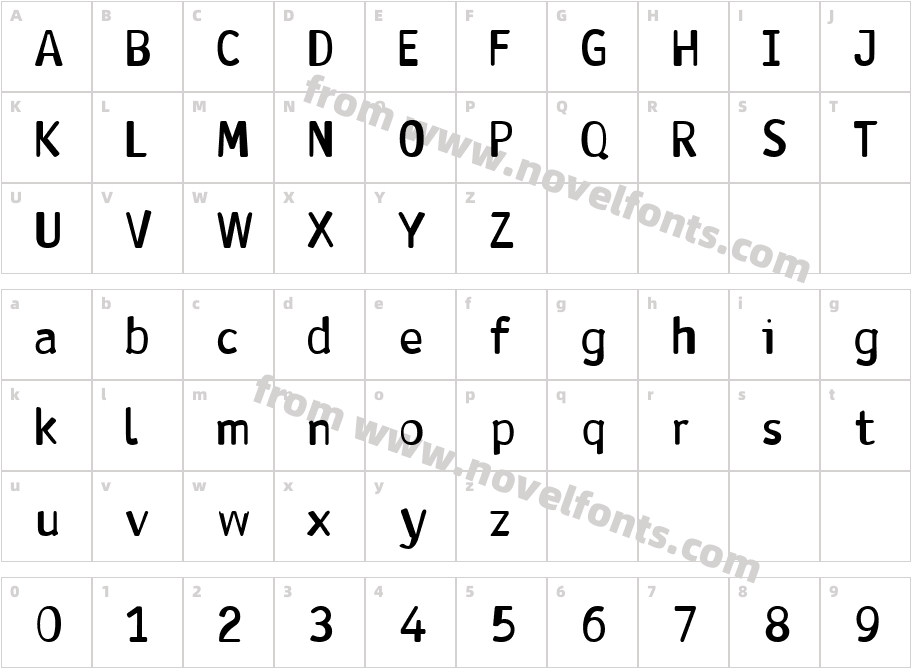 Antaviana BoldCharacter Map