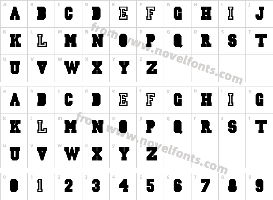 CSD-JERSEY-NormalCharacter Map