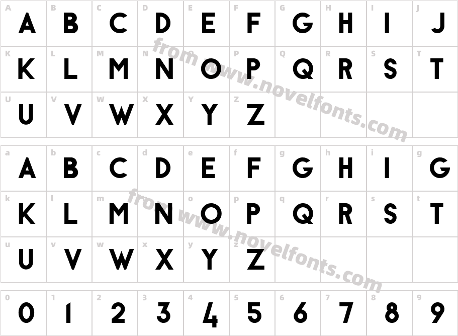 AntrasteCharacter Map