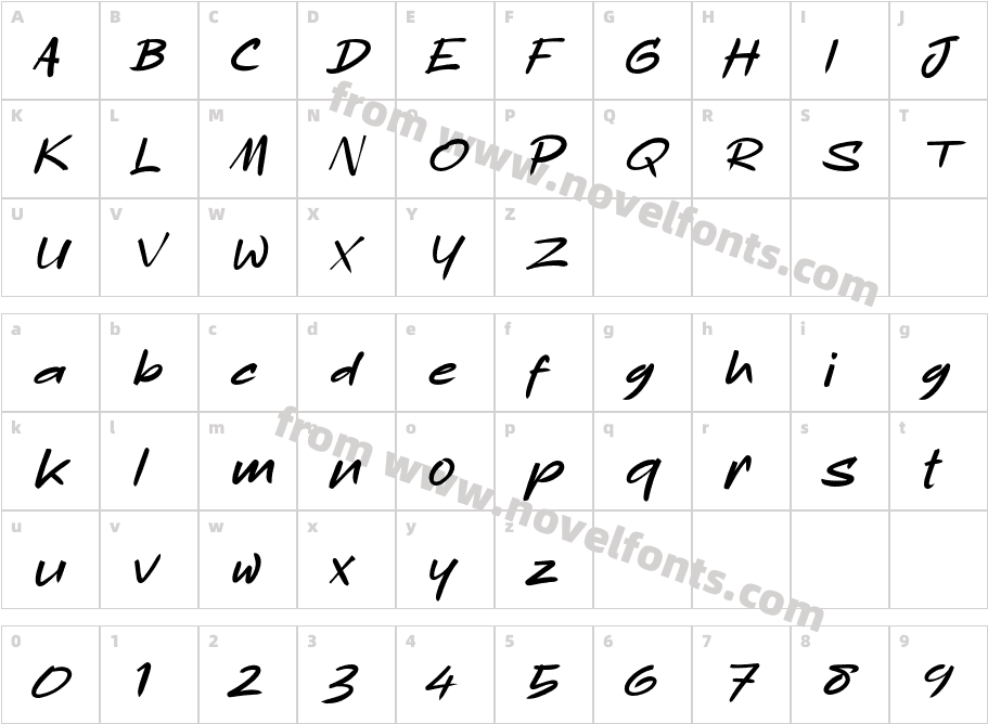 Apa Bedone 11 12Character Map