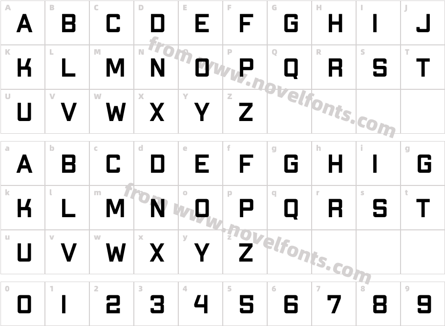 Apex Mk2 Bold ExtendedCharacter Map