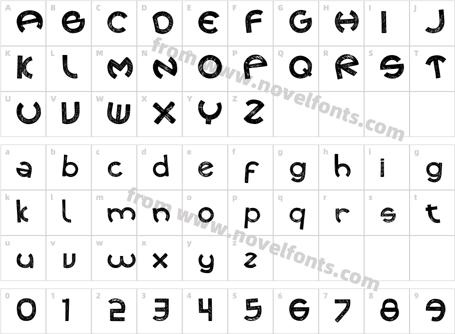 CUECAFONTCharacter Map