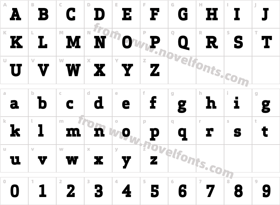 ApexSerif-ExtraBoldCharacter Map