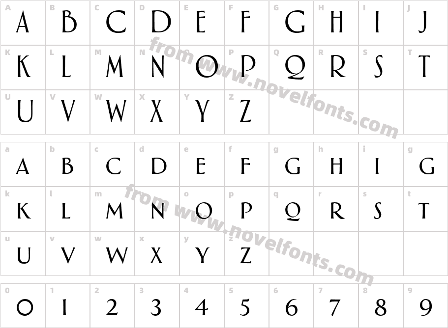 Aphasia BT RomanCharacter Map