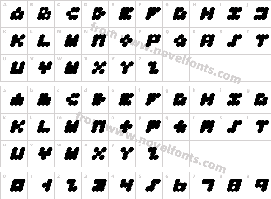 Apollo9 ItalicCharacter Map