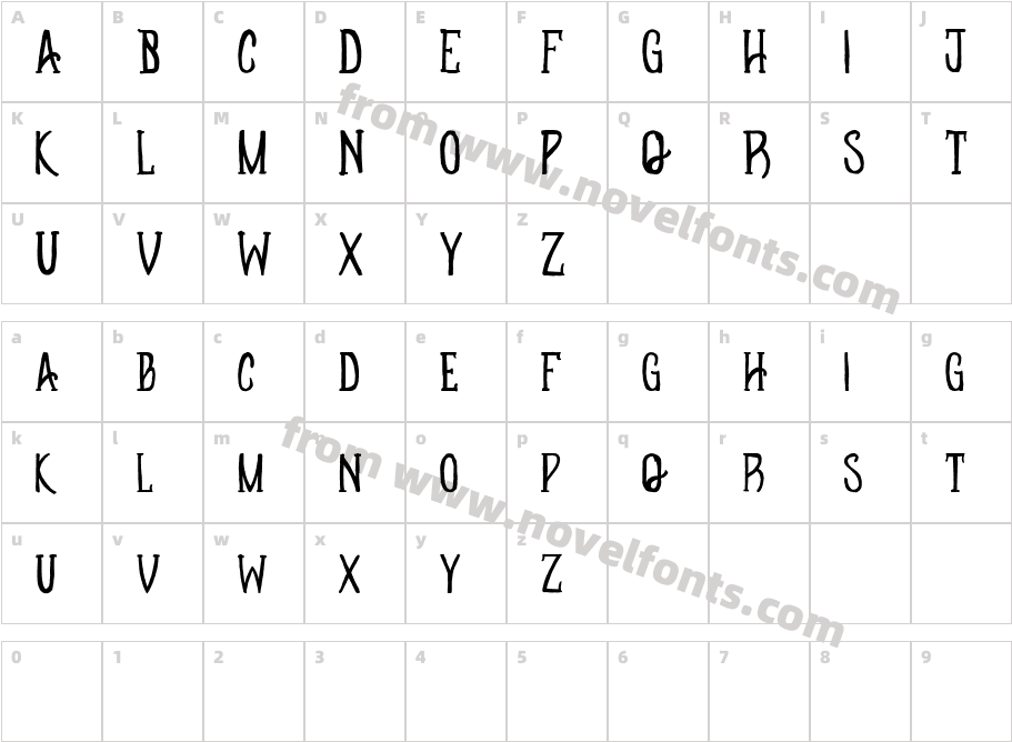 Apotheque HandCharacter Map