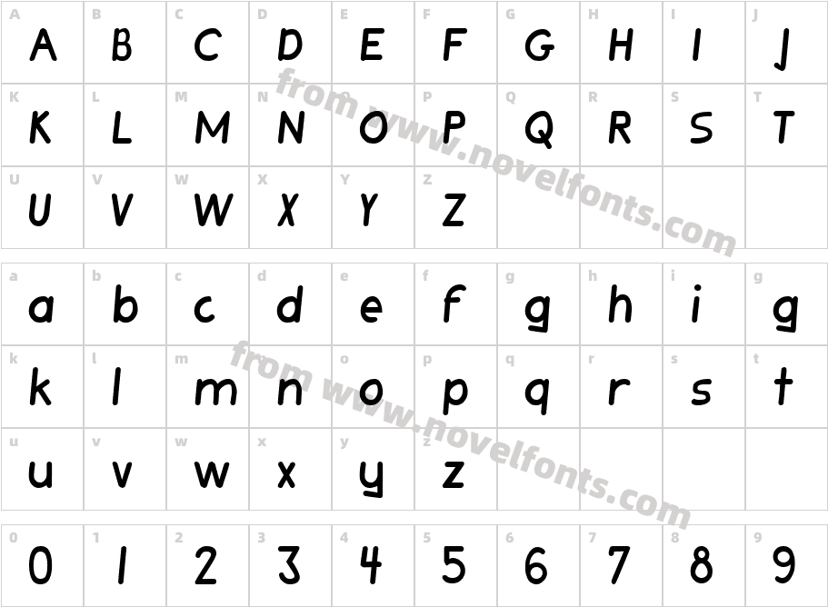 Aquillia BoldCharacter Map