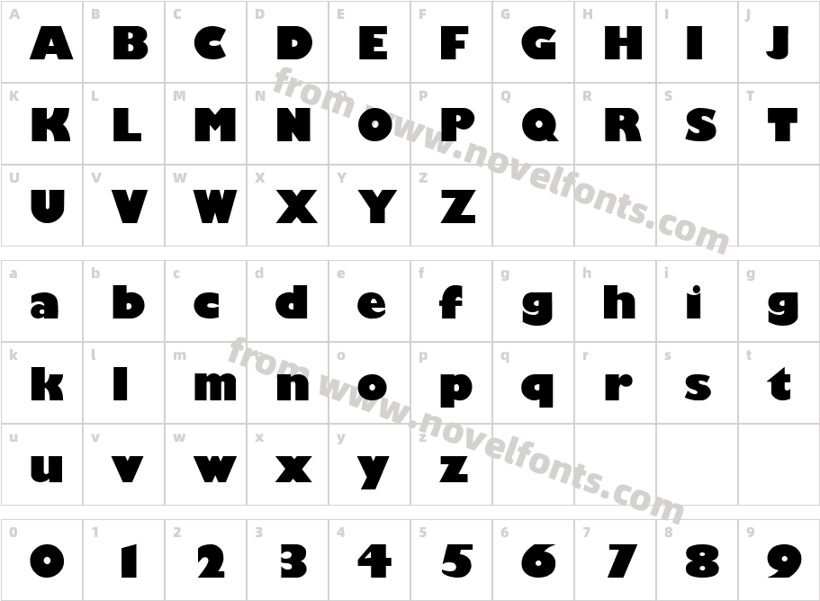 916-CAI978Character Map