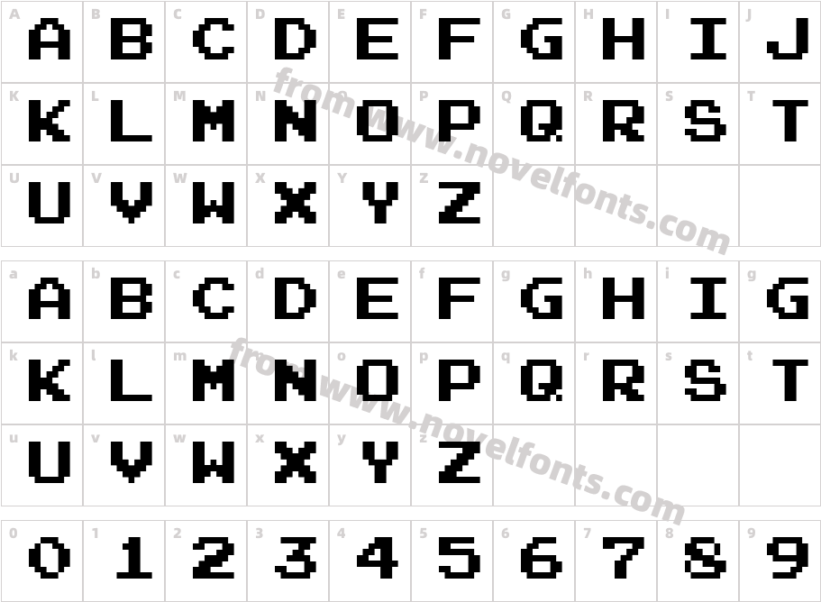 Arcade NormalCharacter Map