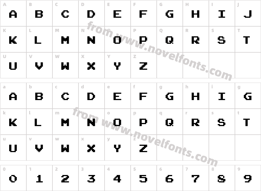 ArcadeClassicCharacter Map