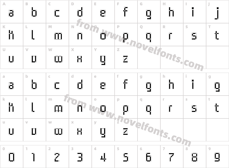 ArchiTypoPureCharacter Map