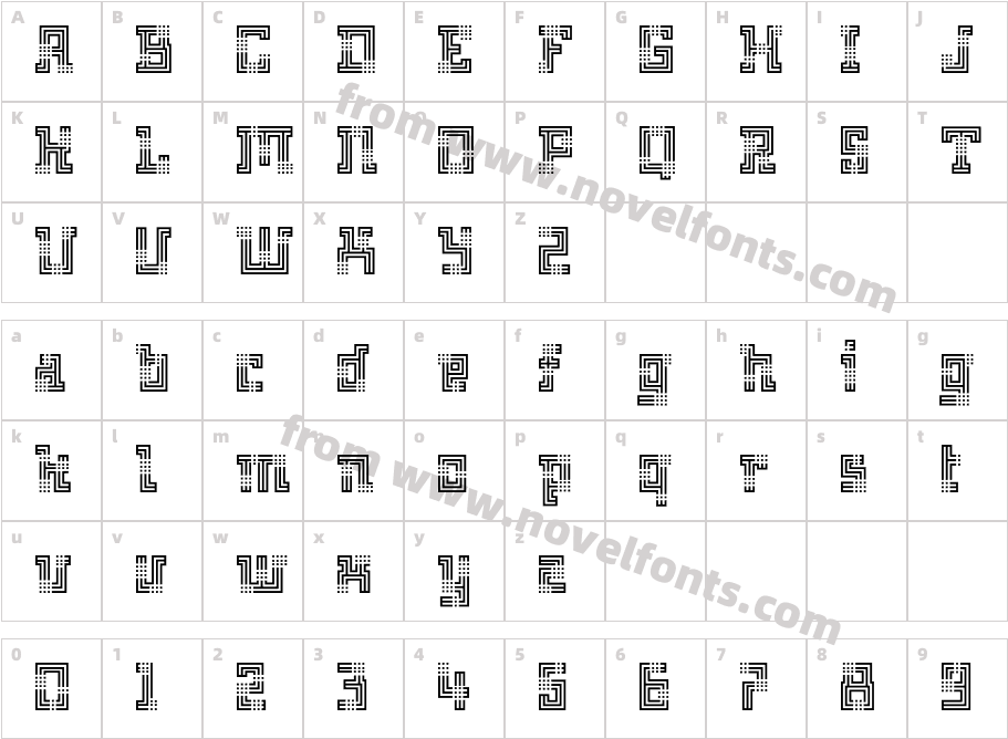 Archian-BoogieWoogieCharacter Map