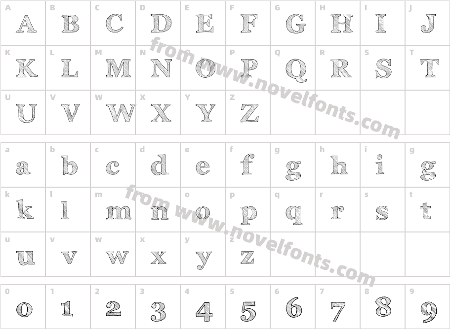 Archistico NormalCharacter Map