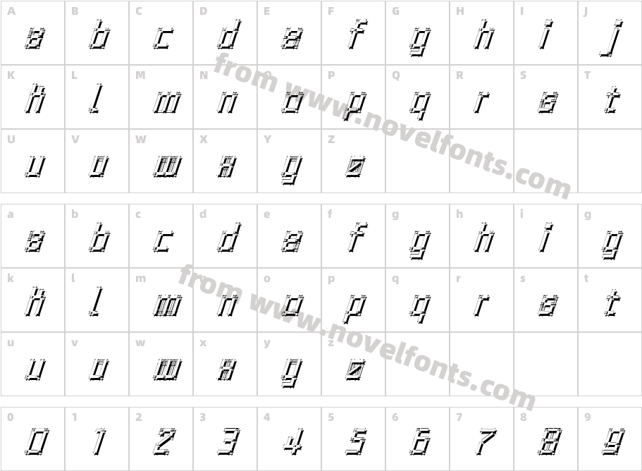 Architypo ObliqueCharacter Map