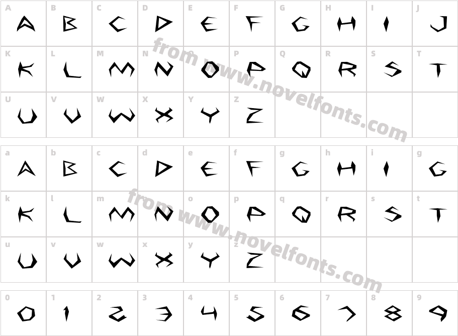 Argosy ExpandedCharacter Map