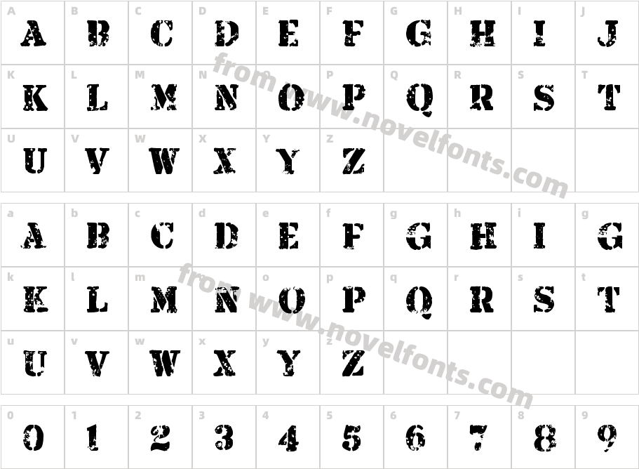 Armalite RifleCharacter Map