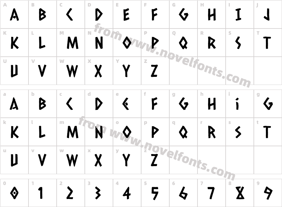 Caesar DressingCharacter Map